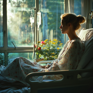 woman receivjng chemotherapy