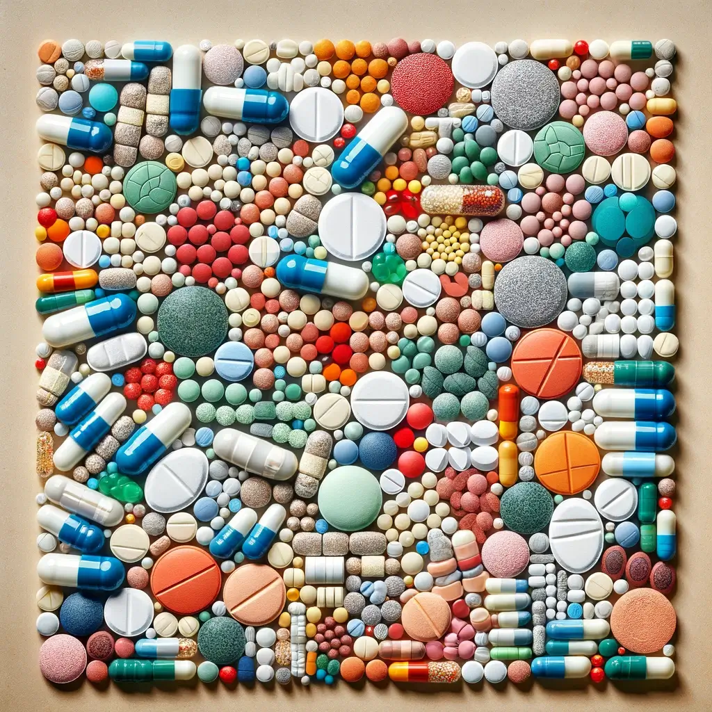 Mosaic of pills